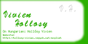 vivien hollosy business card